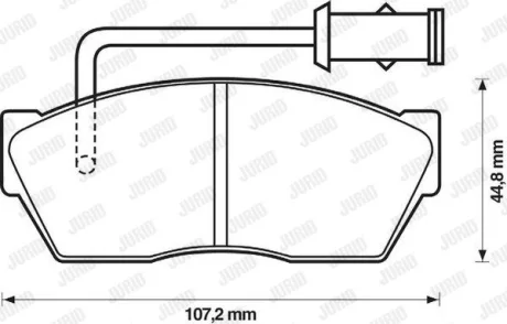 Тормозные колодки, дисковое тормоз (набор) Jurid 571386J