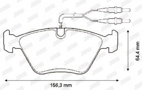 Тормозные колодки, дисковый тормоз.) Jurid 571420J