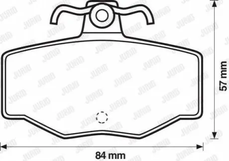 Колодки гальмівні (задні) Nissan Almera/ Primera 90-06 Jurid 571421J Купити в Україні