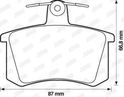 Колодки гальмівні (задні) Alfa Romeo 164 87-98 Jurid 571462J