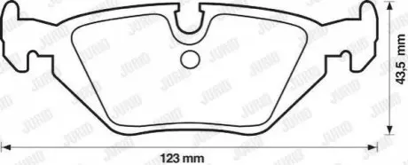 Колодки гальмівні (задні) BMW 3 (E36/E46) 98 Jurid 571527J Купити в Україні