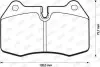 Фото Колодки гальмівні (передні) BMW 7 (E38) 94-01/8 (E31) 90-99 (Brembo) Jurid (571852J) зображення 1