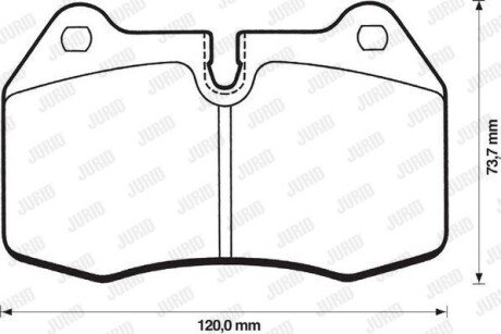 BMW Тормозные колодки передн. 7 серия E38 95- Jurid 571852J (фото 1)