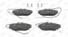 Фото Колодки гальмівні (передні) Citroen Xsara/Peugeot 406 96-05 (Lucas-Girling) (з датчиками) Jurid (571898J) зображення 1