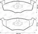 Фото Колодки гальмівні (передні) Seat Cordoba/Ibiza II 93-02/VW Golf III 91-99/Polo 95-02 Jurid (571939J) зображення 1