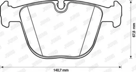 Колодки гальмівні (задні) BMW 5 (E60/65)/X5 (E70/F15)/X6 (E71/E72) 3.0-4.4 08 Jurid 571991J Купити в Україні