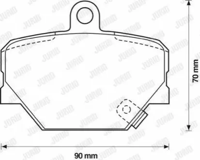 Колодки гальмівні (передні) Smart Fortwo/Cabrio/City-Coupe 98- (Bosch) Jurid 571995J
