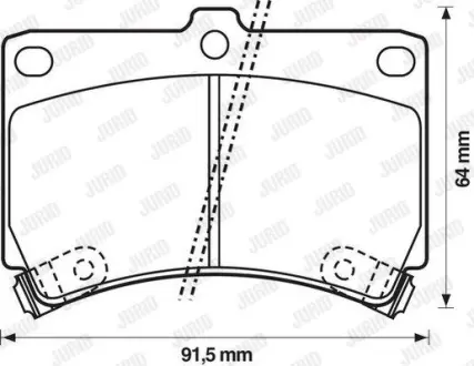 JURID KIA гальмівні колодки передн. Rio -02 MAZDA 323 -94 Jurid 572145J Купити в Україні