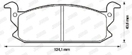 Тормозные колодки, дисковое тормоз (набор) Jurid 572262J