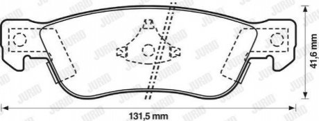 Гальмівні колодки задні ISUZU TROOPER 86-93 - Jurid 572322J (фото 1)