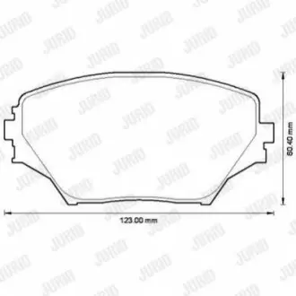 Колодки гальмівні (передні) Toyota Rav 4 II 00-05 Jurid 572487J Купити в Україні