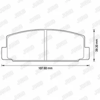 Колодки гальмівні (задні) Mazda 6/RX-7/626 02 Jurid 572490J Купити в Україні