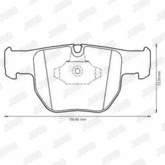 Колодки гальмівні (передні) Range Rover III 02-12 (Ate) Jurid 572507J Купити в Україні