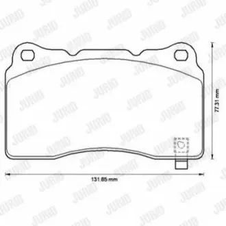 Колодки гальмівні (передні) Honda Civic 12-/Mitsubishi Lancer 95-15/Subaru Impreza 99-13 (Brembo) Jurid 572508J
