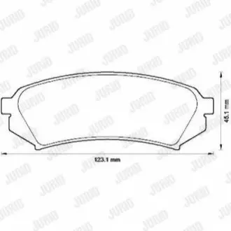 Колодки гальмівні (задні) Toyota Land Cruiser 100 98-07/Lexus LX II 98-08 Jurid 572548J Купити в Україні