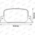 Фото Колодки гальмівні (задні) Toyota Camry 96-02/Prius 03-09/Lexus ES 96-01 (Akebono) Jurid (572559J) зображення 1