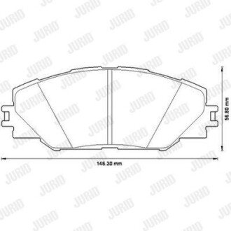 - Гальмівні колодки до дисків Jurid 572569J
