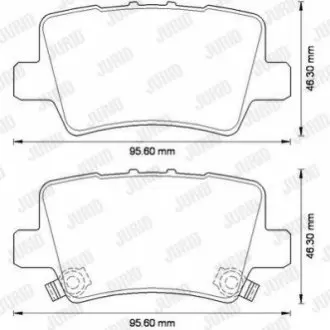 Колодки гальмівні (задні) Honda Civic 1.4-2.2 05 Jurid 572580J Купити в Україні