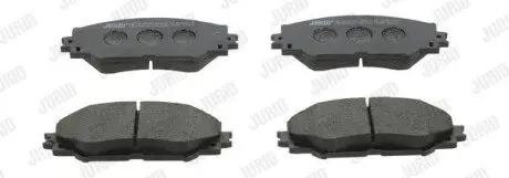 Колодки гальмівні (передні) Toyota Corolla 01-18/Auris 07-12/Rav4 III 05-/Yaris/Prius+ 12 Jurid 572598J Купити в Україні