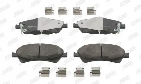 Колодки гальмівні (передні) Toyota Avensis/Auris 1.6-2.0 D-4D 08 Jurid 572600J