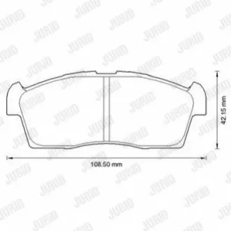 Колодки гальмівні (передні) Citroen C-Zero/Peugeot ION 10 Jurid 572611J Купити в Україні