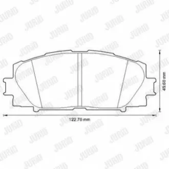 Колодки гальмівні (передні) Toyota Prius 08 Jurid 572631J Купити в Україні