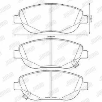 JURID TOYOTA колодки гальм. передн. Avensis 2,0-2,2 08 Jurid 572634JC Купити в Україні