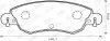 Гальмівні колодки, дискове гальмо (набір) 573026J