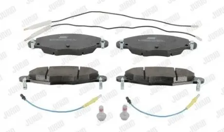 Колодки гальмівні (передні) Citroen С5 01- (+датчики) Jurid 573029J Купити в Україні