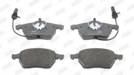 Колодки гальмівні (передні) Audi A4/A6/Skoda Superb/VW Passat 1.9TDI/2.5TDI 96-(з датчиками)(ATE) Jurid 573037J Купити в Україні