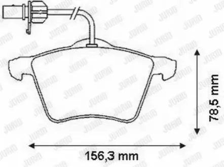 Колодки тормозные дисковые Jurid 573045J