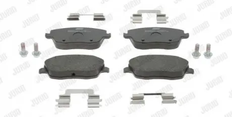 Колодки гальмівні (передні) Seat Cordoba/Ibiza IV/VW Polo/Skoda Fabia 99-15/Roomster 06-15 Jurid 573101J Купити в Україні