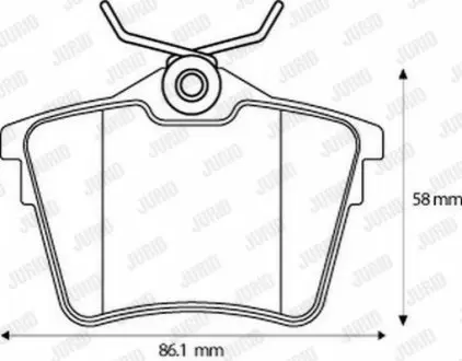 Колодки гальмівні (задні) Citroen C5 08-/Peugeot 407 04-/607 88 Jurid 573133J Купити в Україні