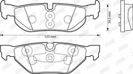 Колодки гальмівні дискові Jurid 573139J (фото 1)