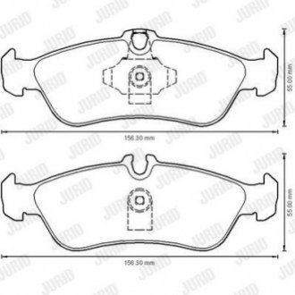 Колодки гальмівні дискові Jurid 573191J