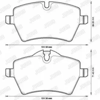 Колодки гальмівні (передні) Mini (R50/R53/R56/R59) 03-15 Jurid 573234J Купити в Україні