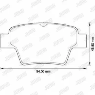 Колодки гальмівні (задні) Citroen C4 04-11/Peugeot 207 06-13/307 00-12 Jurid 573235J Купити в Україні