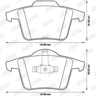 JURID VOLVO Гальмівні колодки задні XC90 02 Jurid 573236JC Купити в Україні