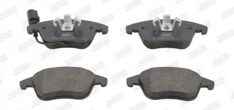 Колодки гальмівні (передні) Audi Q3 11-18/VW Passat Tiguan 07-18/Sharan 10-(+датчик) Jurid 573246J Купити в Україні