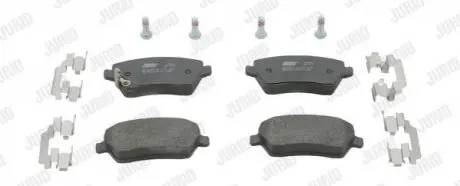 Колодки гальмівні (передні) Nissan Micra 10-/Note 13-/Tiida 07 Jurid 573255J Купити в Україні
