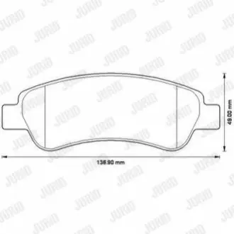 Колодки гальмівні (задні) Citroen Jumper/Fiat Ducato/Peugeot Boxer 06- (з аксесуарами) Jurid 573274J Купити в Україні