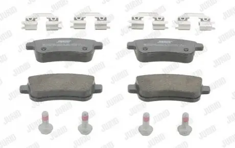 Колодки гальмівні (задні) Renault Fluence/Megane/Scenic 1.2-2.0dCi 08- (к-кт) Jurid 573286J Купити в Україні