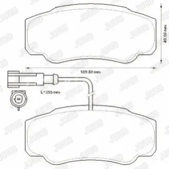 Тормозные колодки, дисковый тормоз.) Jurid 573318J