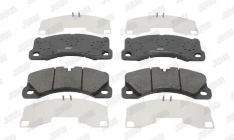 Колодки гальмівні (передні) Porsche Cayenne 02-/Macan 14-/Panamera 10-16/VW Touareg 02 Jurid 573329J