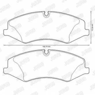 Колодки гальмівні (передні) Land Rover Discovery IV/V 09-/Range Rover III/IV/Sport I/II 06 Jurid 573333J