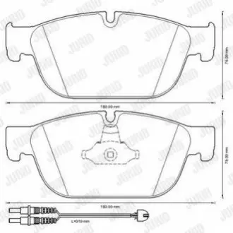 Колодки гальмівні (передні) Citroen C4/C5/C6/Peugeot 308/407/508 09 Jurid 573338J Купити в Україні