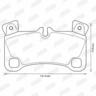Колодки гальмівні (задні) Audi Q7/ Porsche Cayenne/ VW Touareg 04-15 (Brembo) Jurid 573339J