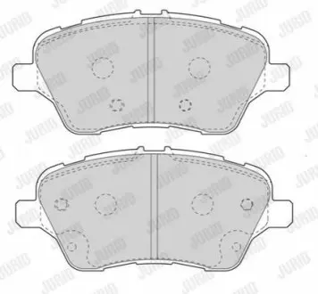 Колодки гальмівні (передні) Ford Courier 14- (TRW) Jurid 573363J Купити в Україні