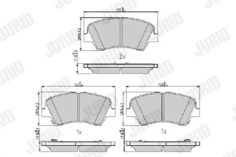 Дисковые тормозные колодки Jurid 573406J Купить в Украине