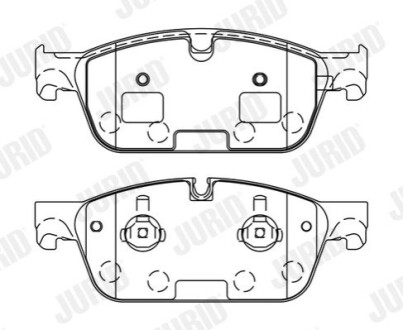 Дисковые тормозные колодки Jurid 573448J